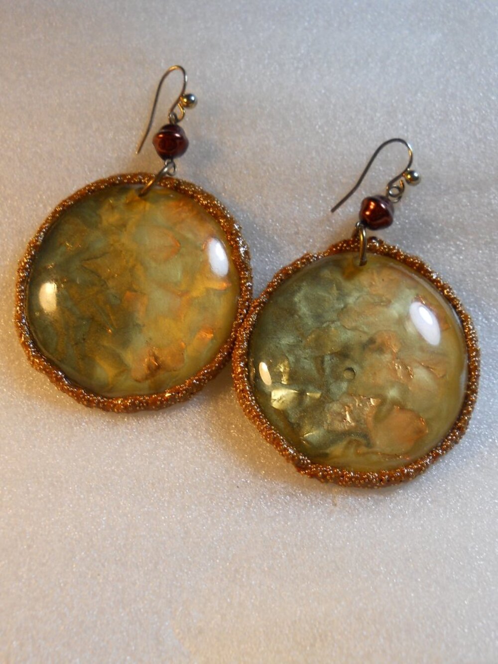 Gold Flake Confetti Earrings 1125